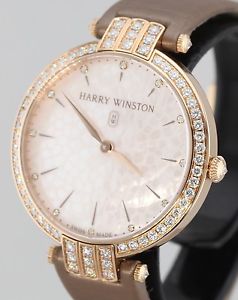 Harry Winston Premier Quartz, 18K Rose Gold, 36mm Ladies' Watch PRNQHM36RR001