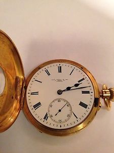 Antique Thomas Russell & Son 18k Solid Gold Pocket Watch