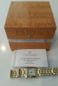 CONCORD 14K YELLOW GOLD 28 57 651 MENS / WOMENS ROMAN NUMERAL WHITE DIAL WATCH