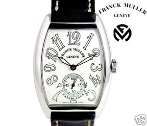 Auth FRANK MULLER "Casablanca" 7500S6CASA SS x Leather Hand-winding, Unisex