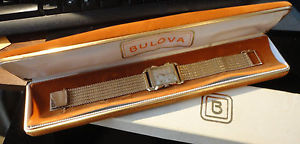 14K SOLID GOLD BULOVA MEN'S TANK WATCH WITH BRACELET 66.8 GRAMS 8