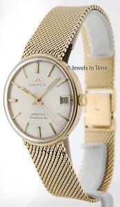 Movado Mens Vintage Kingmatic Sub-Sea 14k Yellow Gold Automatic Bracelet Watch