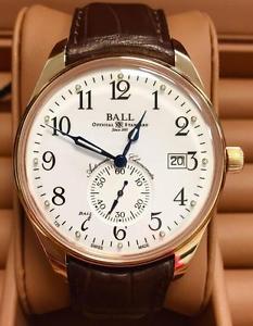 MINT BALL TRAINMASTER STANDARD TIME SOLID 18K ROSE GOLD / NM388D-PG-LCJ-WH