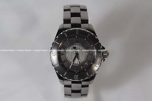 Authentic Chanel J12 Automatic Grey Gray Ceramic 38mm Man Woman Unisex Watch
