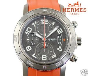 Auth HERMES "Clipper" Diver Mechanical Chrono CP2.941.230 Automatic, Men's watch