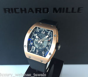 RICHARD MILLE RM005 18K ROSE GOLD AUTOMATIC SKELETON BIG DATE VERY RARE MODEL