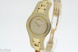 EBEL Midnight solid 18K Yellow Gold Ladies Watch 326 Diamonds with 2.43ct (1963)