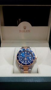 Rolex submariner acciaio e oro quadrante blu