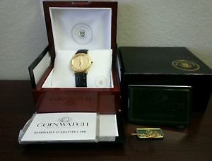 US Mint American Eagle Gold Coin Wrist Watch, 1998 1/2oz gold American Eagle