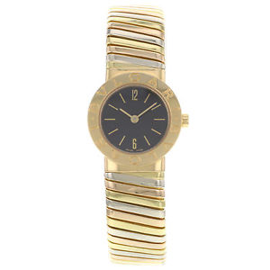 Bvlgari Tubogas BB232TYWP 18K dreifarbiges Gold Damenuhr