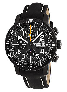 Fortis B-42 Black -Official Cosmonauts- Chronograph 638.28.71 L.01