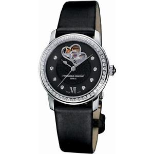 FREDERIQUE CONSTANT WOMEN'S SATIN BAND STEEL CASE AUTOMATIC WATCH 310BDHB2PD6