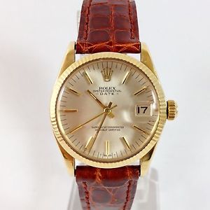 OROLOGIO ROLEX " OYSTER PERPETUAL DATE" REF. 6627 IN ORO GIALLO 18 KT AUTOMATICO