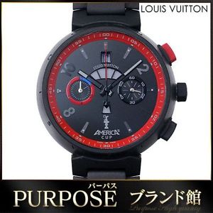 Authentic Louis Vuitton LV Tambour Regatta America’s Cup Automatic Rubber Watch