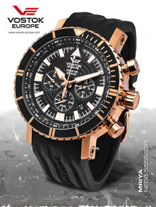 Vostok Europe AN-225 MRIYA Automatic Chrono Gold/Black Watch NE88-5559236