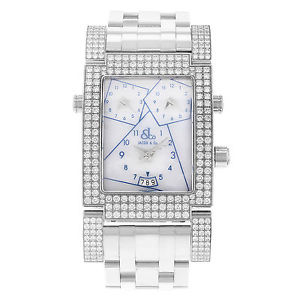 Jacob & Co. Capri C-24 Diamants Biseau Quartz Acier Inoxydable Montre Unisexe
