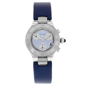 Cartier Devi 21 Chronoscaph W1020013 Orologio Donna Quarzo Acciaio Inox