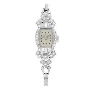 Hamilton Edelstahl & Diamanten Manueller Antrieb Damen Armbanduhr