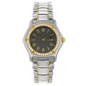 Ebel 1911 1087911/5260P 18K Gold & Steel Quartz Men's Watch