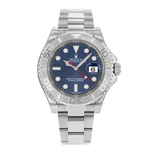 Rolex Yacht-Master 116622 bl Acciaio & Platinum Orologio Automatico Da Uomo