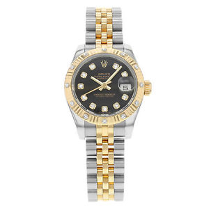 Rolex Datejust 179173 Acero & 18K Automático De Oro Amarillo Reloj Mujer