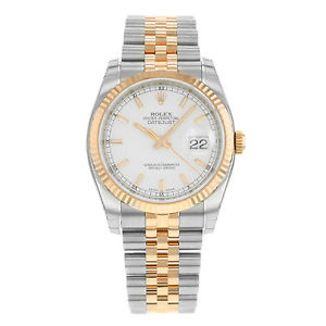 Rolex Datejust 116231 WSJ 18K Rosa Oro & Acero Reloj Automático De Hombre