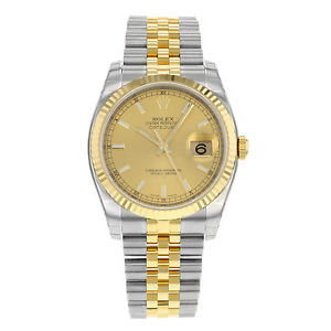 Rolex Datejust 116233 CHSJ Acero & 18K Automático De Oro Amarillo Reloj Hombre