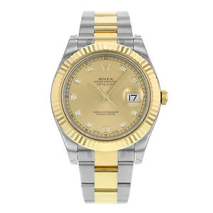 Rolex Datejust II 116333 CHDO Acero & 18K Automático De Oro Amarillo