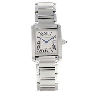 Cartier Tank Francaise Piccolo W51008Q3 Quarzo Acciaio Inox Orologio Da Donna