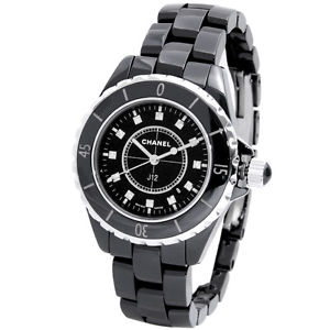 Authentic CHANEL J12 33 Diamond H1625 Quartz Watch F/S #57