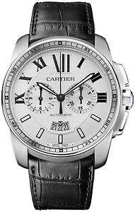 Cartier Calibre W7100046 Acero Inoxidable Automático Reloj Hombre