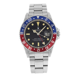 Rolex GMT Master 16750 acero inoxidable automático Reloj Hombre