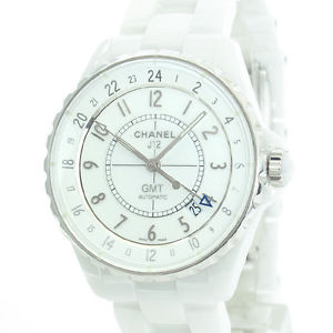 Authentic MINT CHANEL J12 GMT H3103 Automatic Watch F/S #169