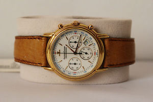 Jaeger LeCoultre Odysseus chronograph solid gold 18kt ref 165.7.3 new box&papers