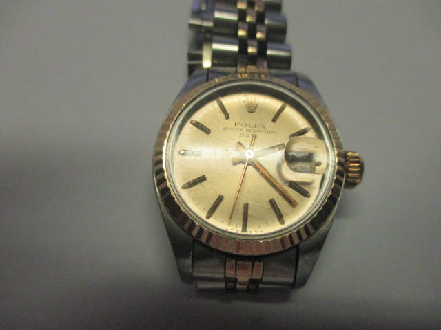 Orologio Rolex Oyster Perpetual Date Donna Oro Acciaio Woman anni 70