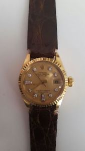 ROLEX Oyster Perpetual DateJust. Superlative Chr. Officialy Certified. DIAMANTES