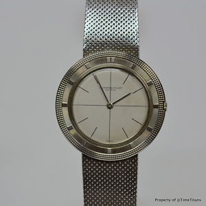 AUDEMARS PIGUET CLOUS DE PARIS 18K WHITE GOLD Cal. 2003 1960's MINIMALIST 35MM