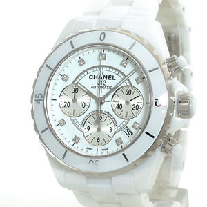 Authentic CHANEL J12 Chrono H2009 Automatic Watch F/S #194