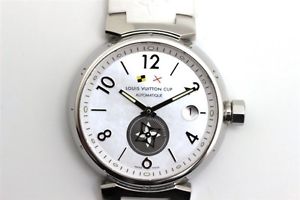 Authentic LOUIS VUITTON Tambour Q113W Automatic Watch F/S #207