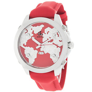 Jacob & Co. JC47SR Cinque Fuso Orario Continente Diamante Quarzo Acciaio