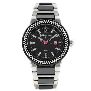 Salvatore Ferragamo F-80 F53SBQ9109-S989 Fabrik Diamant Quarz Damenuhr