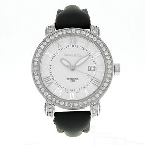 Benny & Co Fabrik Diamanten Edelstahl Automatik Herren Armbanduhr