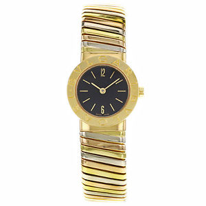 Bvlgari Tubogas BB192TYWP 18K dreifarbiges Gold Damenuhr