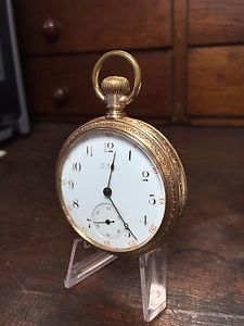 CIRCA 1886 WALTHAM Model 72 RIVERSIDE 16s In Original Heavy 14 KT Case