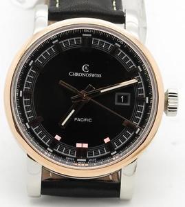 Chronoswiss Grand Pacific CH2882BR-BK 18K Rose Gold & Steel Automatic New 43mm
