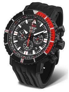 Vostok Europe AN-225 MRIYA Automatic Chrono Black/Black Watch NE88-5554238