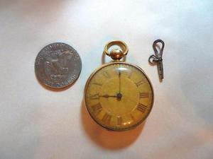 Heavy 139 Grams 18kt. English Pocket Watch By Jos. Johnson, 1818, Free USA Ship.