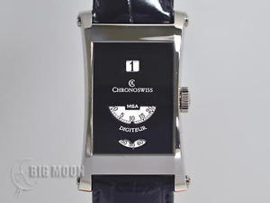 RARE Authentic Classic CHRONOSWISS DIGITEUR MSA Montre sans Aiguilles Watch