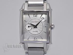 Vintage 1945 Men's Swiss GIRARD PERREGAUX Silver Dial Automatic SS Wrist Watch