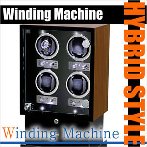 Luxury Watch EURO PASSION Winding Winder Collection Machine Glass Safe Case Box